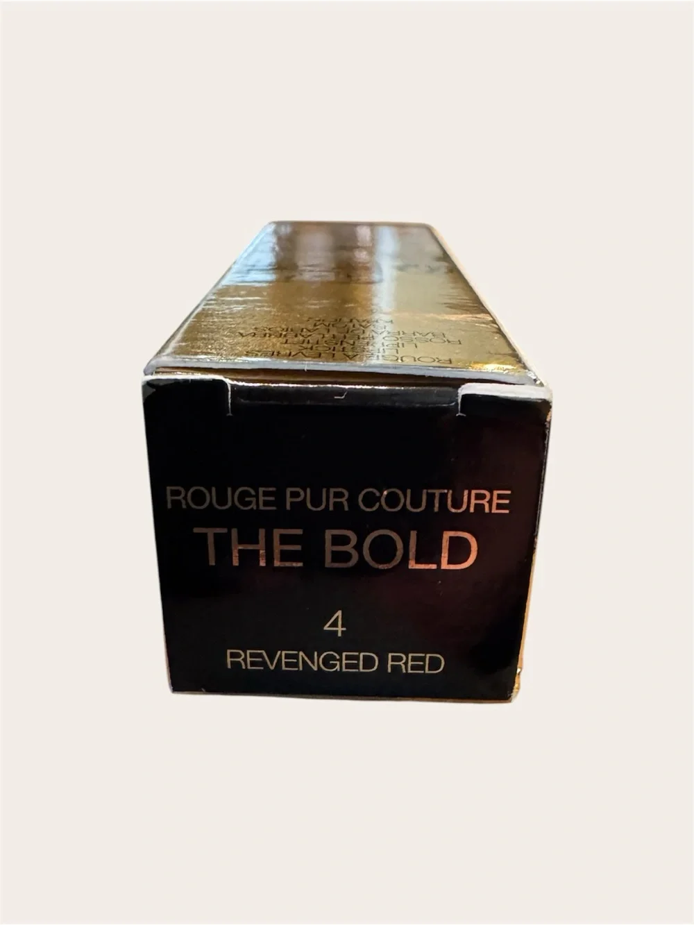 YSL Rouge Pur Couture The Bold Lipstick 4 Revenged Red With Box